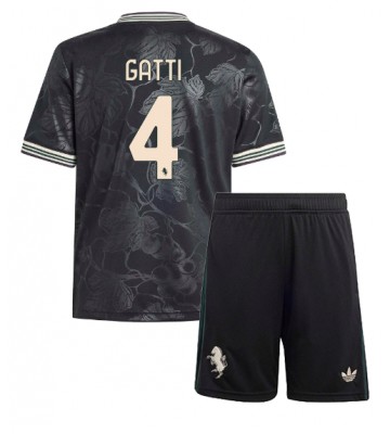 Juventus Federico Gatti #4 Terza Maglia Bambino 2025-26 Manica Corta (+ Pantaloni corti)